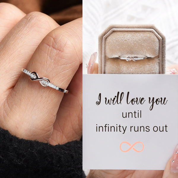 Love You Until Infinity Ring - Sterling Silver Ring - LV0016