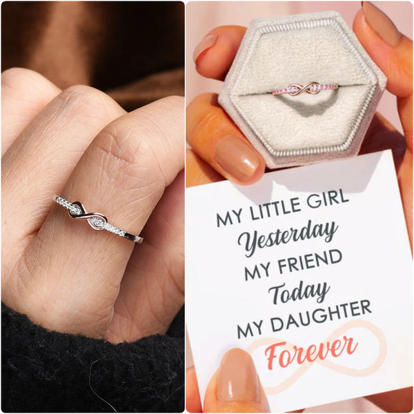 My Daughter Forever Infinity Ring - Sterling Silver Ring - LV0016