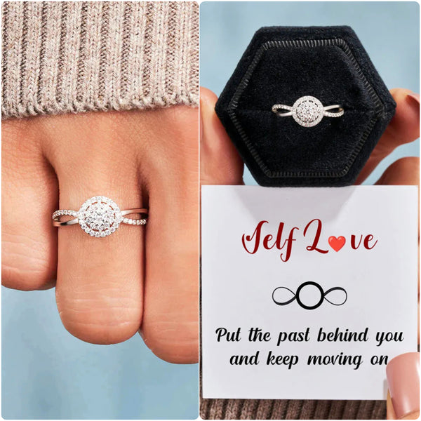 For Self - S925 Self Love Round Infinity Ring - Keep Moving On Ring - LV0318