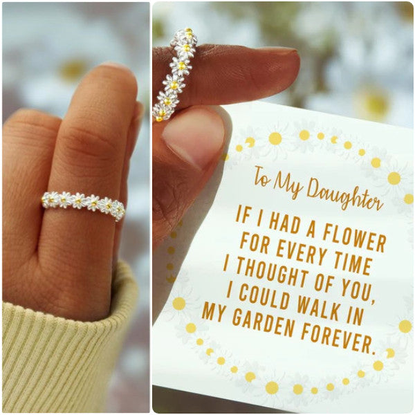 To My Daughter Always Thinking Of You Daisy Ring - LV0095