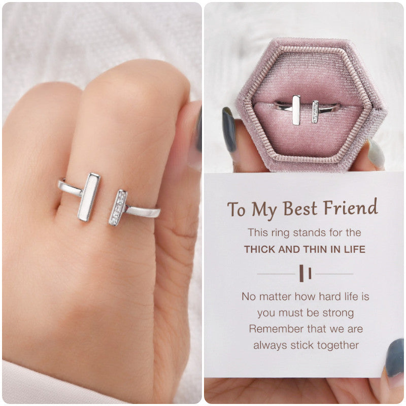 To My Best Friend Through Thick And Thin Ring - LV0040