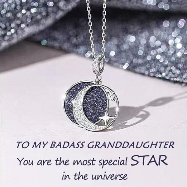 To My Daughter - You are the Most Special Star Openable Necklace - Moon Star Necklace - LU-001