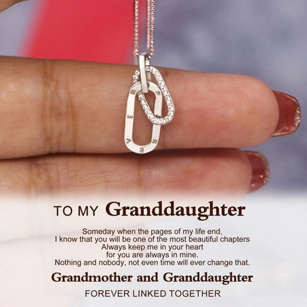 To My Granddaughter - You Will Be One Of The Most Beautiful Chapters Circle Necklace - LV0215