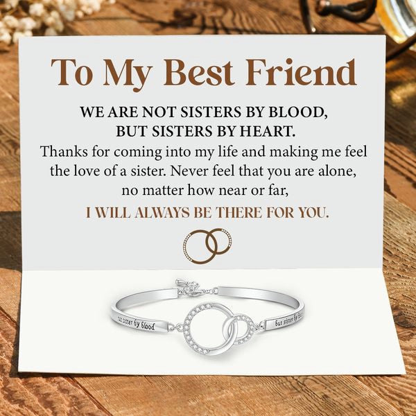 To My Best Friend - Sisters By Heart Bracelet - Infinity Heart Bracelet - LV0019