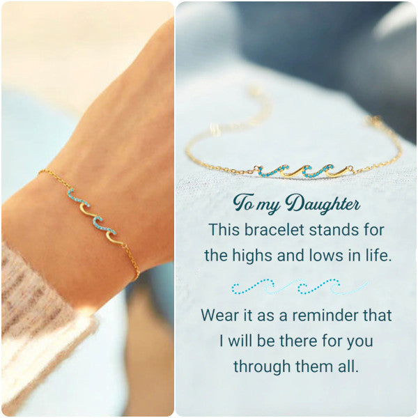 Highs And Lows In Life Triple Wave Bracelet - A Self-Reminder Necklace - LV0208