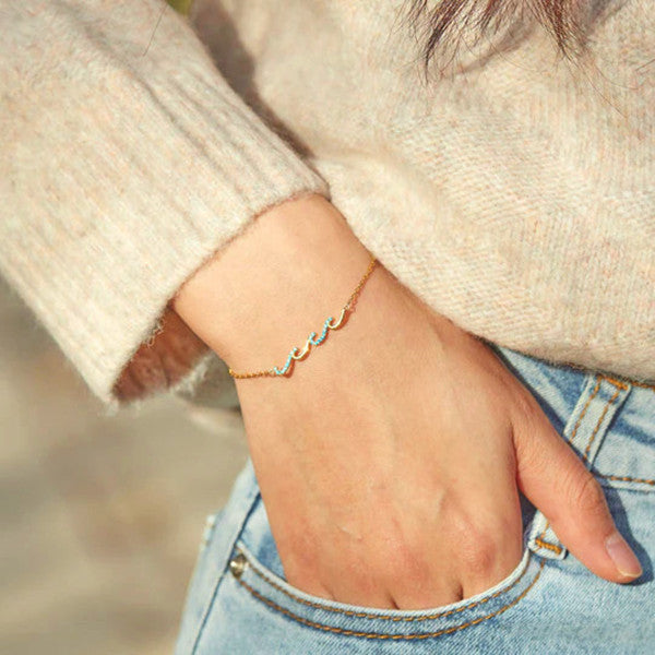 Highs And Lows In Life Triple Wave Bracelet - A Self-Reminder Necklace - LV0208