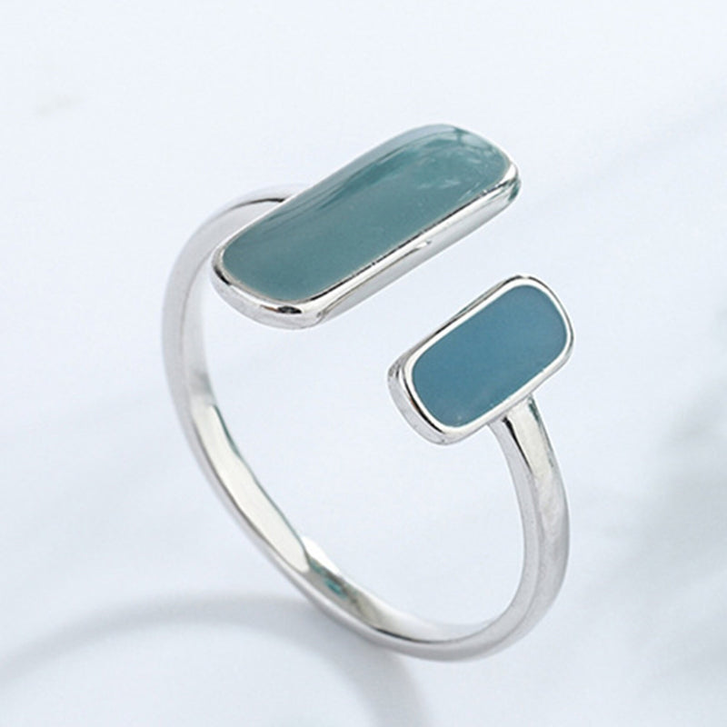 To My Bestie - Enamel Thick And Thin Ring - LU-003