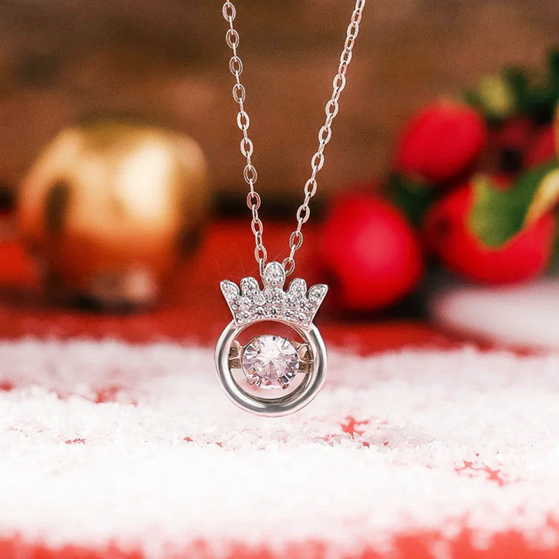 For Daughter - S925 Straighten Your Crown Dance Necklace - LV0150