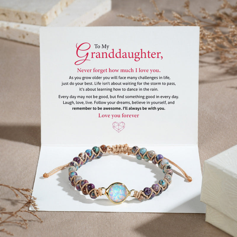 To My Granddaughter - Love You Forever Opal Healing Bracelet - Friendship Bracelet - LHD0287