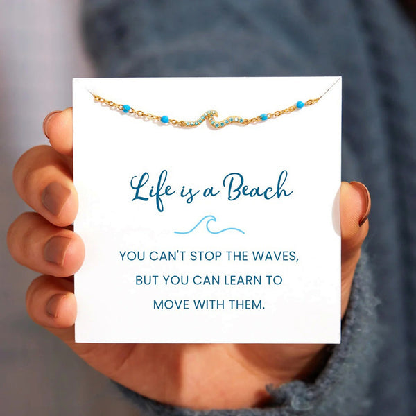 Life Is A Beach Waves Bracelet - A Self-Reminder Bracelet - LV0067