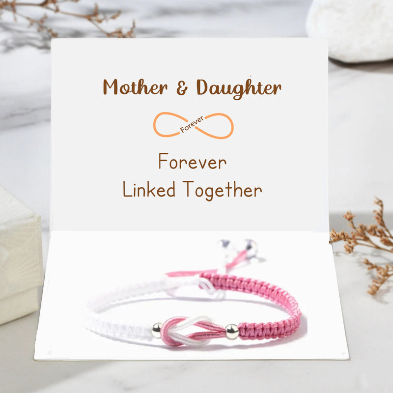 Grandmother & Granddaughter Forever Linked Together Knot Bracelet- LV0183