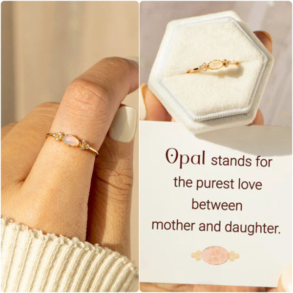 The Purest Love Matching Oval Cut Opal Ring - LV0271