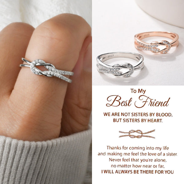 To My Best Friend Infinity Knot Ring - True Friendship Knot Ring - LV0015