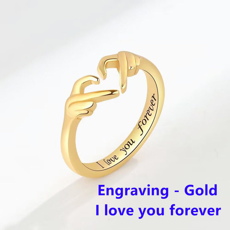 To My Daughter - I Love You Forever Ring - Sterling Silver Adjustable Ring - LV0191