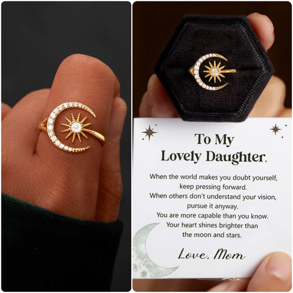 CRESCENT MOON AND STAR RING - LV0109