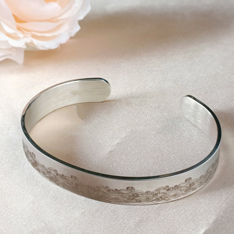 The Day I Lost You Memorial Bracelet -  Women's Cuff Bangle - LV0167