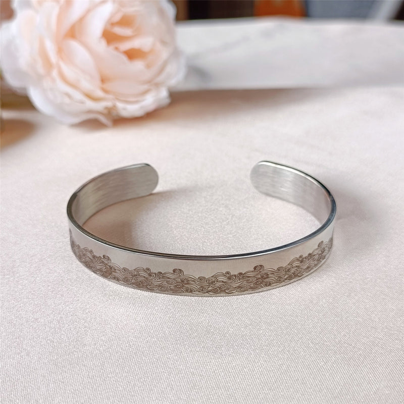 The Day I Lost You Memorial Bracelet -  Women's Cuff Bangle - LV0167