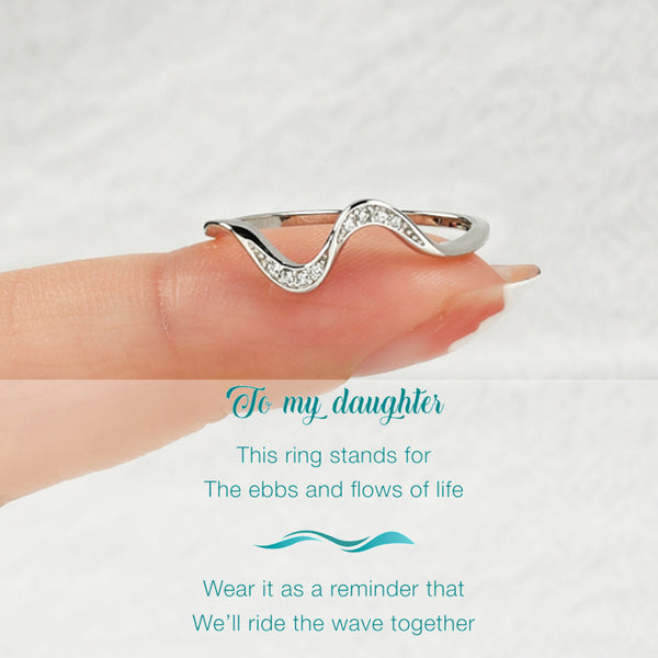 For Friend Ebbs and Flows Minimalist Wave Ring - Highs and Lows Wave Ring - LV0024