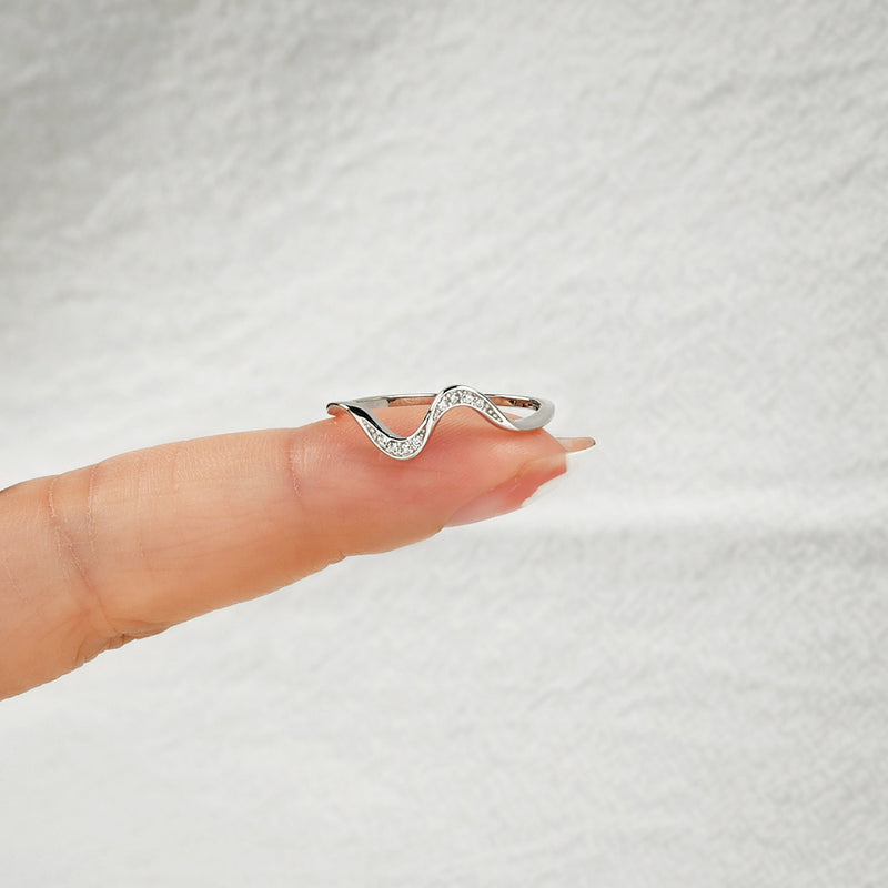 You’ve Survived Too Many Storms Minimalist Wave Ring - Highs and Lows Wave Ring - LV0024