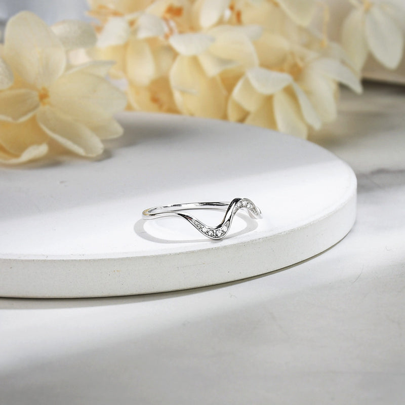 For Friend Ebbs and Flows Minimalist Wave Ring - Highs and Lows Wave Ring - LV0024