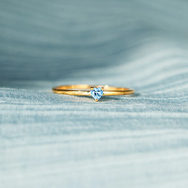 The Deepest Love Matching Mother Daughter Dainty Heart Ring - LV0365