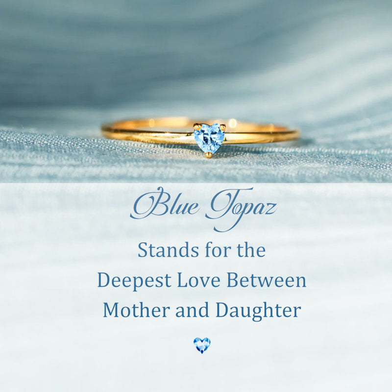 The Deepest Love Matching Mother Daughter Dainty Heart Ring - LV0365