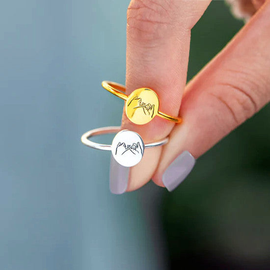 To My Ride Or Die Pinky Promise Ring - LV0080