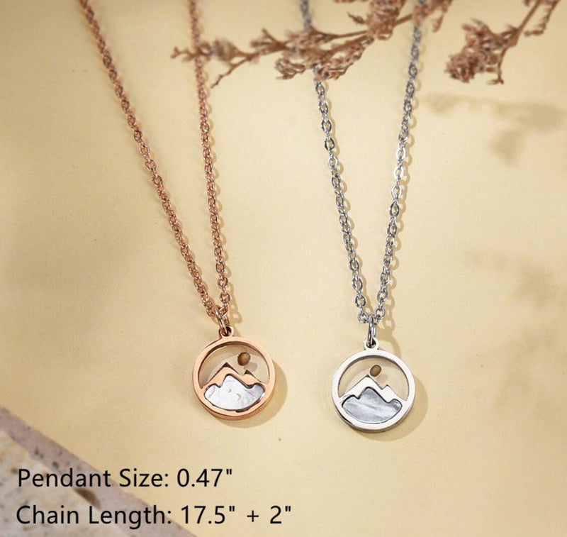 Keep Climbing Mountain Necklace - Mustard Seed Necklace - LV0138