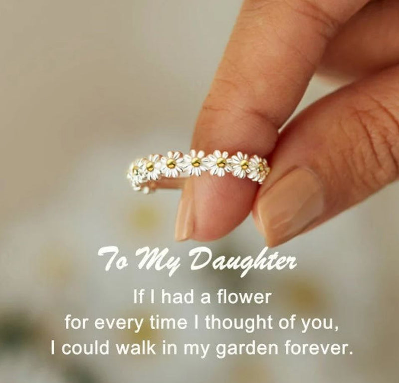 To My Daughter Always Thinking Of You Daisy Ring - LV0095