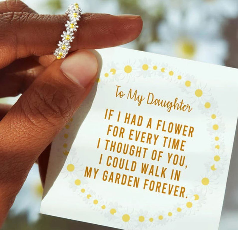 To My Daughter Always Thinking Of You Daisy Ring - LV0095